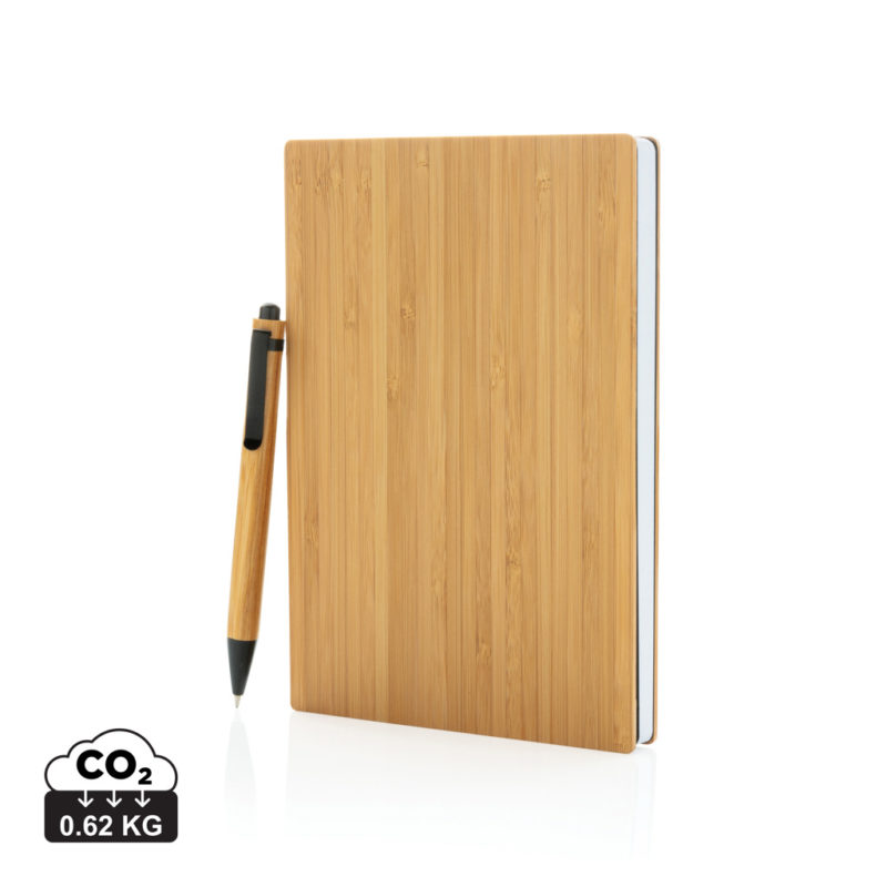 Carnets de notes basic  couleur marron en Bambou