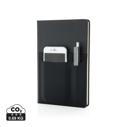 Carnets de notes basic  couleur noir en PU