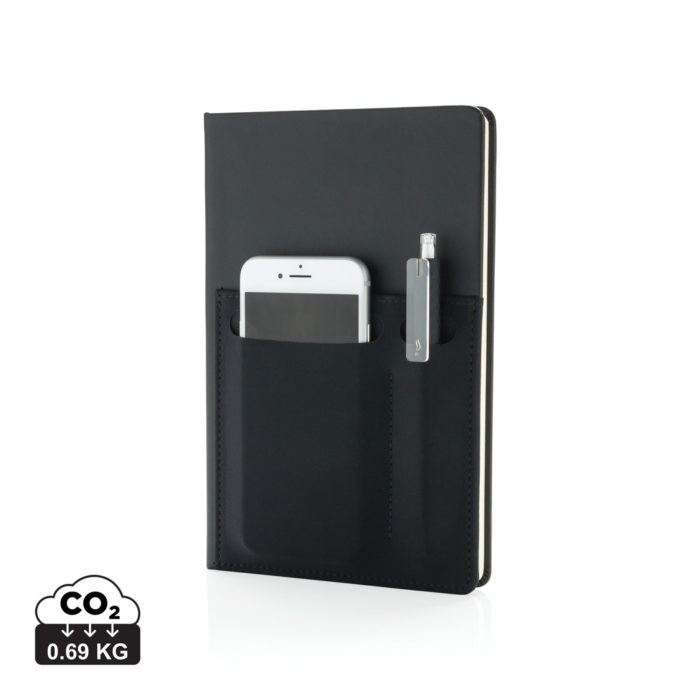 Carnets de notes basic  couleur noir en PU
