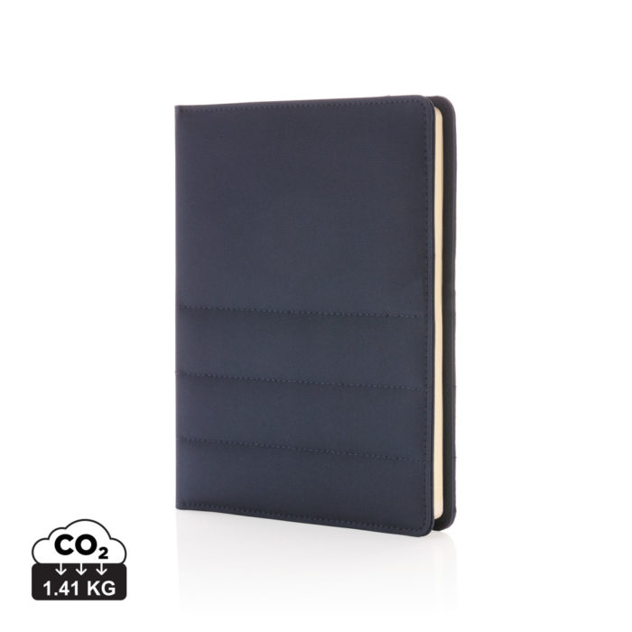 Carnets de notes Executive durables couleur bleu marine en rPET