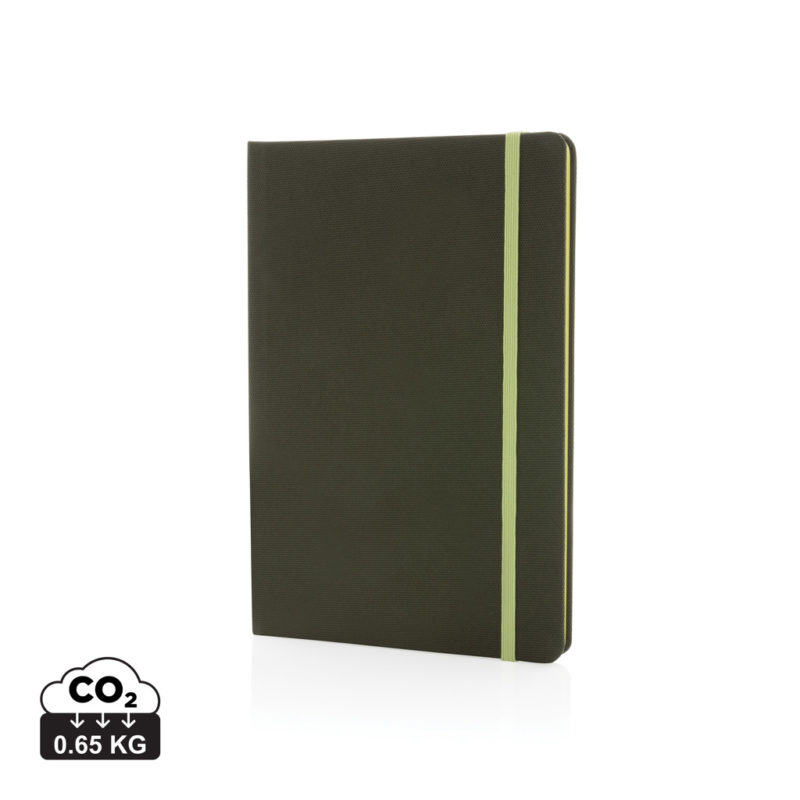 Carnets de notes basic durables couleur vert en rPET
