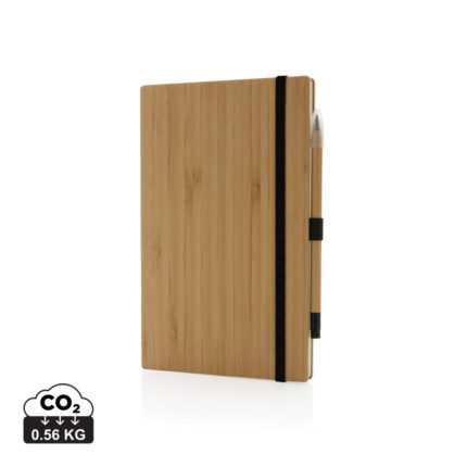 Carnets de notes basic durables couleur marron en FSC® bambou