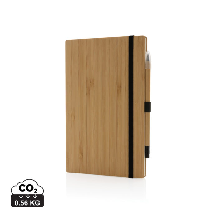 Carnets de notes basic durables couleur marron en FSC® bambou