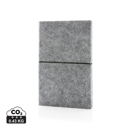 Carnets de notes basic durables couleur gris en Feutre recyclé