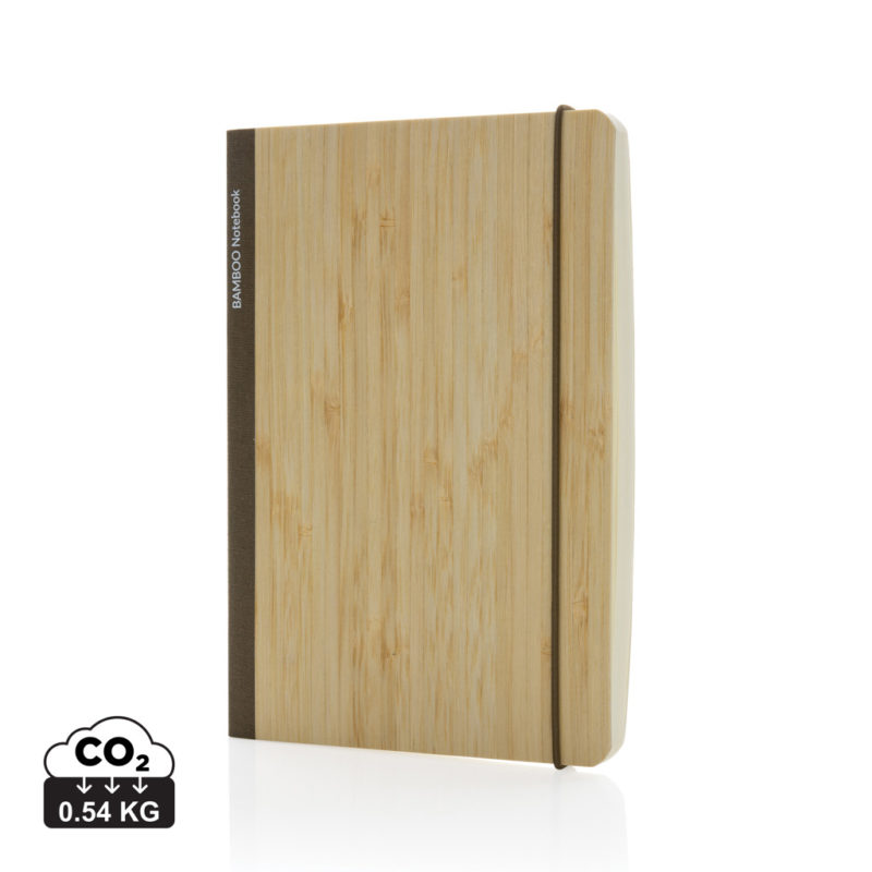 Carnets de notes basic durables couleur marron en FSC® bambou