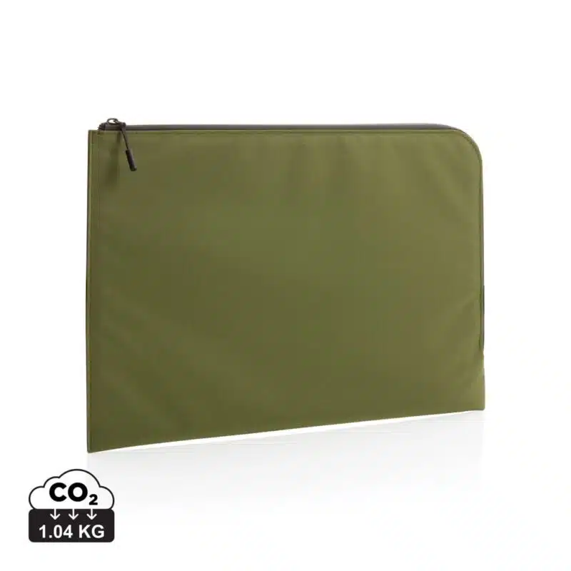 Sacoches ordinateur durables couleur vert en rPET