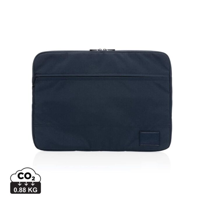 Sacoches ordinateur durables couleur bleu marine en rPET