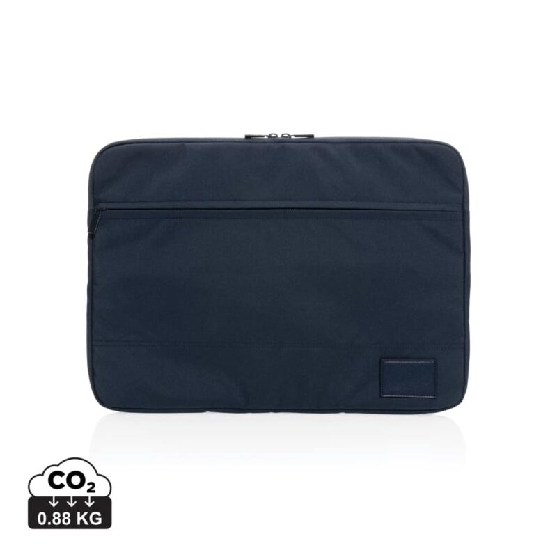 Sacoches ordinateur durables couleur bleu marine en rPET