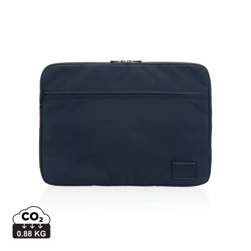 Sacoches ordinateur durables couleur bleu marine en rPET