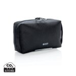 Trousses de toilette de voyage durables couleur noir en rPET