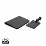 Accessoires de Voyage durables couleur noir en PU recycléde la marque Swiss Peak