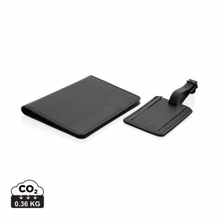 Accessoires de Voyage durables couleur noir en PU recycléde la marque Swiss Peak