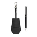 Set porte-clés et stylo en PU recyclé RCS Swiss Peak Tula – Image 3