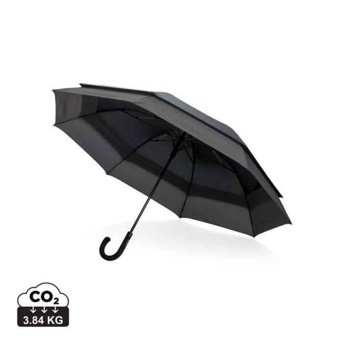 Parapluies de golf (>23") durables couleur noir en rPET