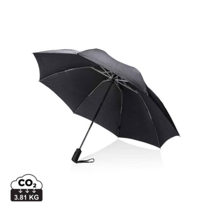 Parapluies standard (≤ 23") durables couleur noir en rPET