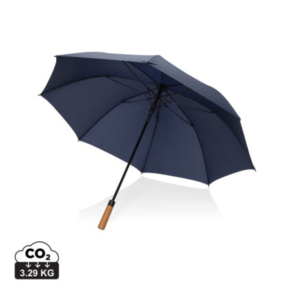 Parapluies de golf (>23") durables couleur bleu marine en rPETde la marque XD Collection