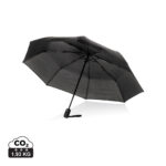 Parapluies standard (≤ 23") durables couleur noir en rPETde la marque Swiss Peak