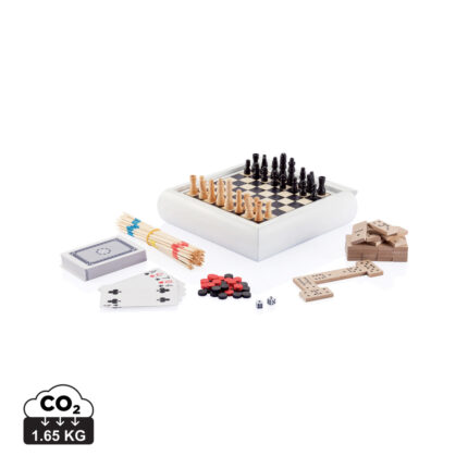 Jeux durables couleur blanc en FSC® Boisde la marque XD Collection