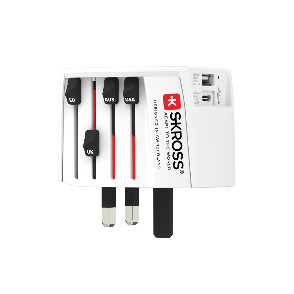 RB1.302962__B_2__3e72d2e01f2340428f1edc72955f0b99 SKROSS Adaptateur de voyage universel MUV 2-Pôles avec USB – Image 3
