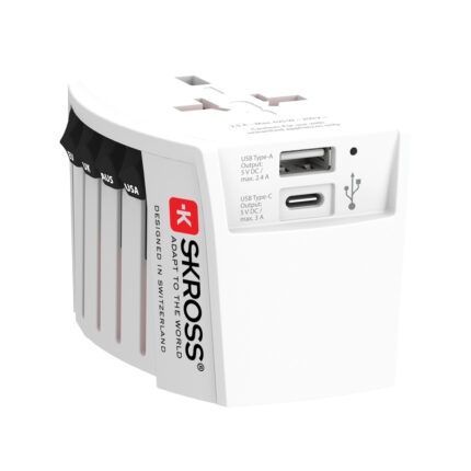 Adaptateurs pour le voyage  couleur blanc en PCde la marque Skross