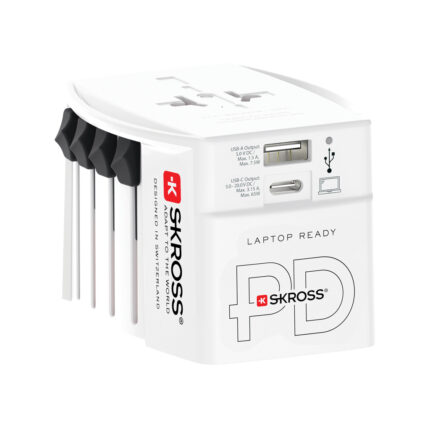 Adaptateurs pour le voyage  couleur blanc en PCde la marque Skross