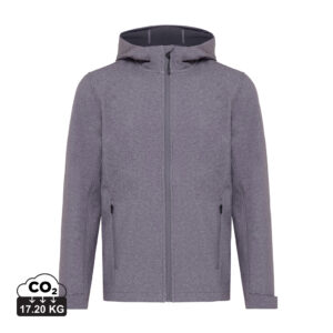 Vestes pour hommes durables couleur vulcano heather grey en 91% polyester recyclé