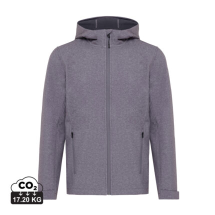Vestes pour hommes durables couleur vulcano heather grey en 91% polyester recyclé
