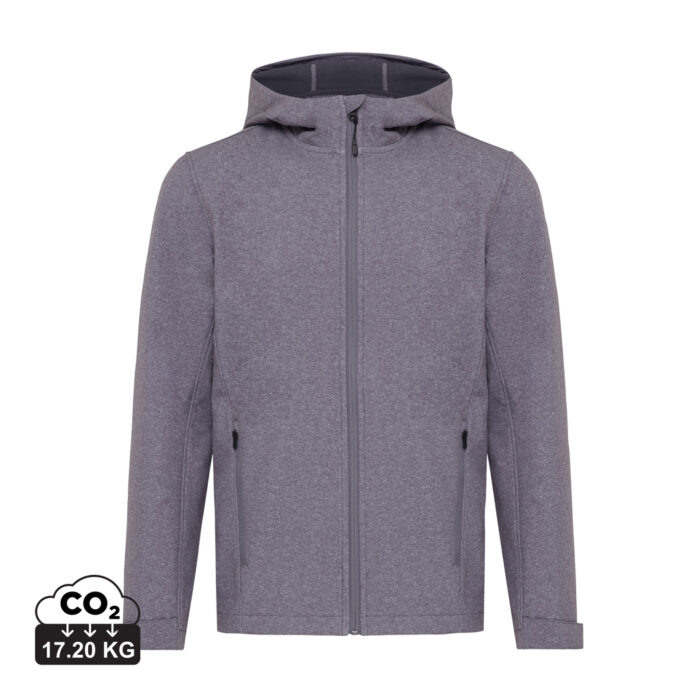 Vestes pour hommes durables couleur vulcano heather grey en 91% polyester recyclé