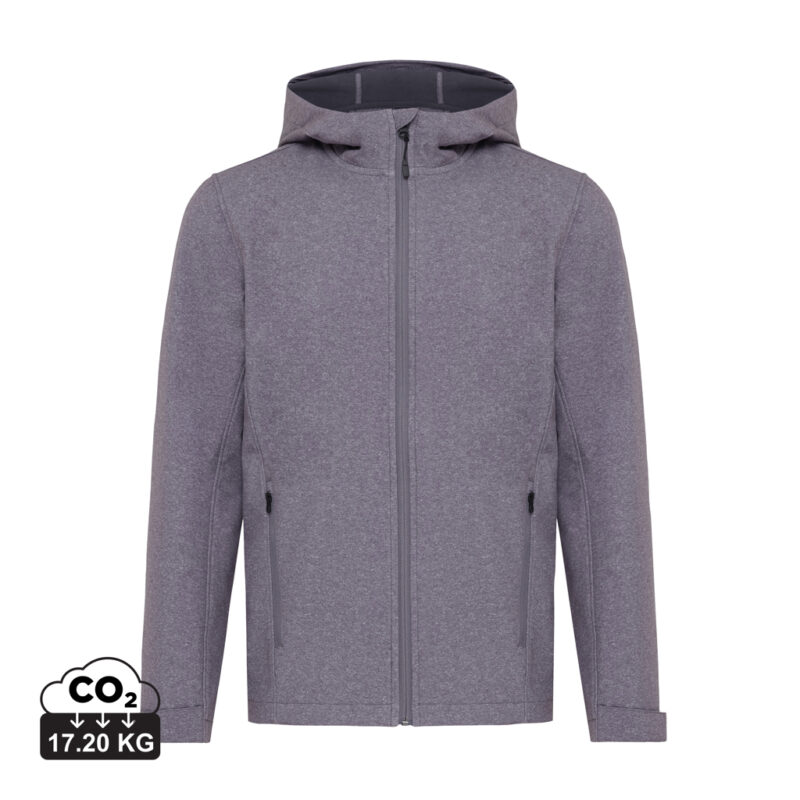 Vestes pour hommes durables couleur vulcano heather grey en 91% polyester recyclé
