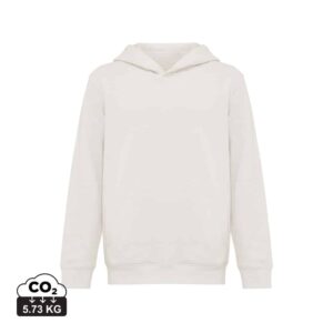 Sweatshirts enfants durables couleur ivory white en 30% recyclé et 70% organiquede la marque iqoniq