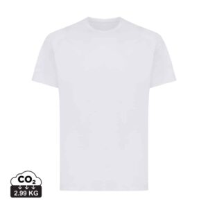 T-shirts unisexes durables couleur gris clair en 100% polyester recycléde la marque iqoniq