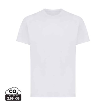 T-shirts unisexes durables couleur gris clair en 100% polyester recycléde la marque iqoniq