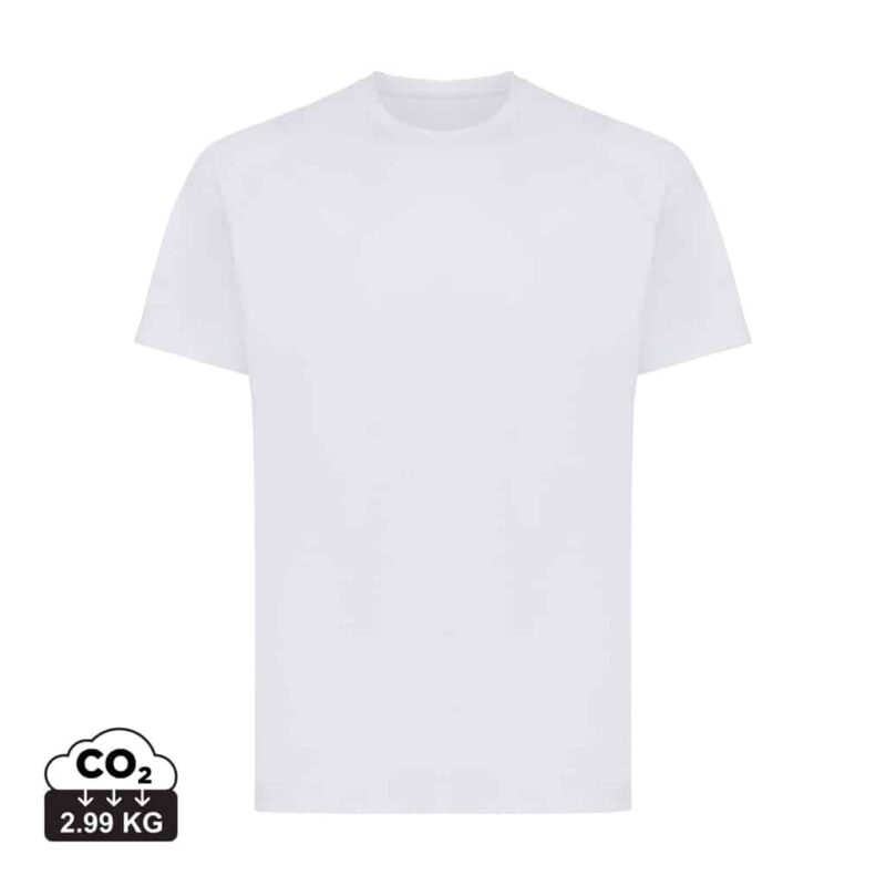 T-shirts unisexes durables couleur gris clair en 100% polyester recycléde la marque iqoniq