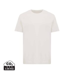 T-shirts unisexes durables couleur ivory white en 50% recyclé et 50% organiquede la marque iqoniq