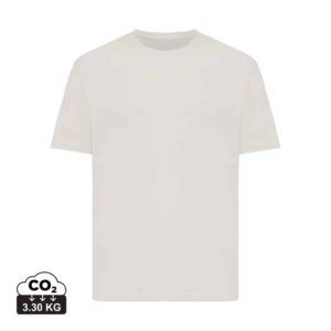 T-shirts unisexes durables couleur ivory white en 50% recyclé et 50% organiquede la marque iqoniq