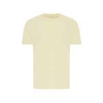 T-shirts unisexes durables couleur cream yellow en 30% recyclé et 70% organiquede la marque iqoniq