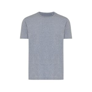 T-shirts unisexes durables couleur light heather navy en 30% recyclé et 70% organiquede la marque iqoniq