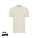 Polos unisexes durables couleur natural raw en 50% recyclé et 50% organiquede la marque iqoniq
