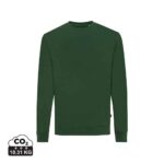 Sweatshirts unisexes durables couleur forest green en 50% recyclé et 50% organiquede la marque iqoniq