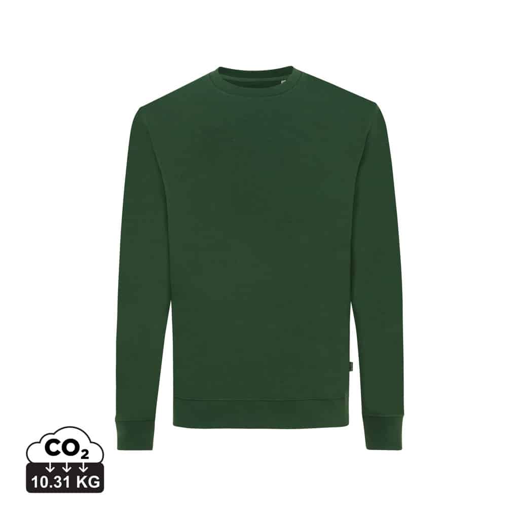 sweatshirts_unisexes_durables_iqoniq_50%_recyclé_et_50%_organique_forest_green Sweatshirts unisexes durables couleur forest green en 50% recyclé et 50% organiquede la marque iqoniq