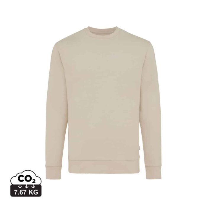 Sweatshirts unisexes durables couleur desert en 50% recyclé et 50% organiquede la marque iqoniq