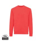 Sweatshirts unisexes durables couleur luscious red en 50% recyclé et 50% organiquede la marque iqoniq