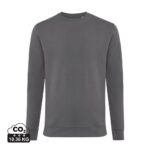 Sweatshirts unisexes durables couleur antracite en 50% recyclé et 50% organiquede la marque iqoniq