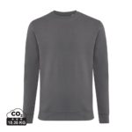 Sweatshirts unisexes durables couleur antracite en 50% recyclé et 50% organiquede la marque iqoniq