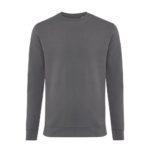 Sweatshirts unisexes durables couleur antracite en 50% recyclé et 50% organiquede la marque iqoniq