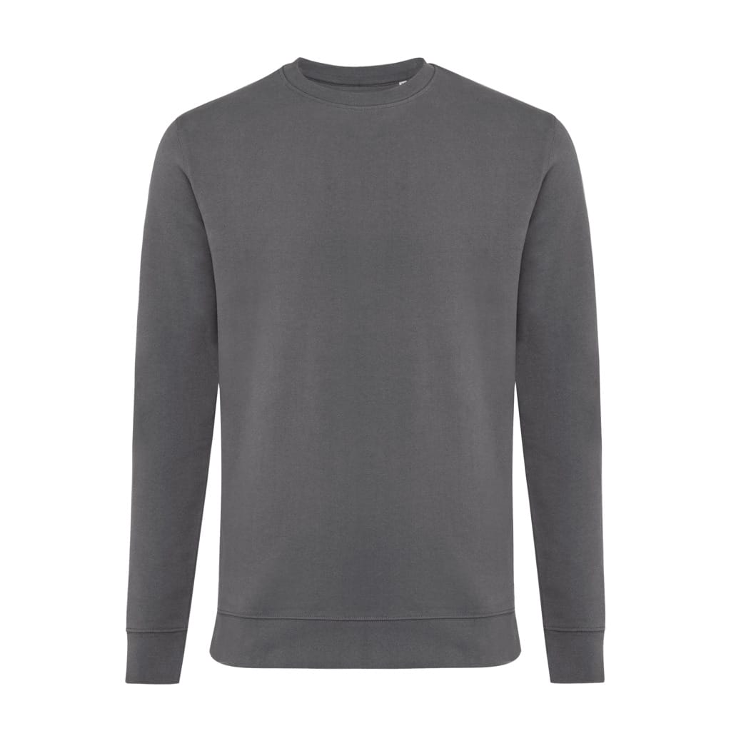 sweatshirts_unisexes_durables_iqoniq_50%_recyclé_et_50%_organique_antracite Sweatshirts unisexes durables couleur antracite en 50% recyclé et 50% organiquede la marque iqoniq