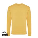 Sweatshirts unisexes durables couleur ochre yellow en 50% recyclé et 50% organiquede la marque iqoniq