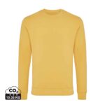 Sweatshirts unisexes durables couleur ochre yellow en 50% recyclé et 50% organiquede la marque iqoniq