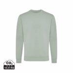 Sweatshirts unisexes durables couleur Iceberg green en 50% recyclé et 50% organiquede la marque iqoniq