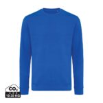 Sweatshirts unisexes durables couleur bleu royal en 50% recyclé et 50% organiquede la marque iqoniq